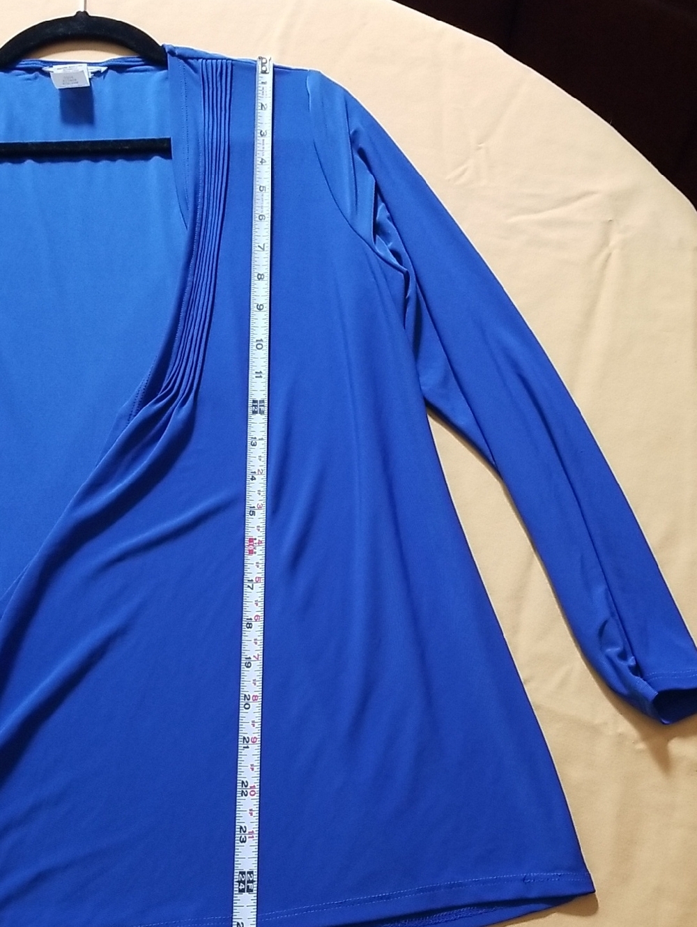 Royal Blue Open Front Cardigan - Size Small - Picture 4 of 4